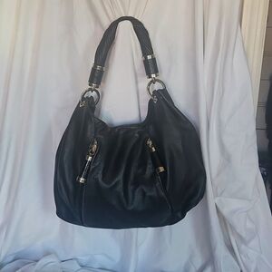Michael Kors black pebble handbag